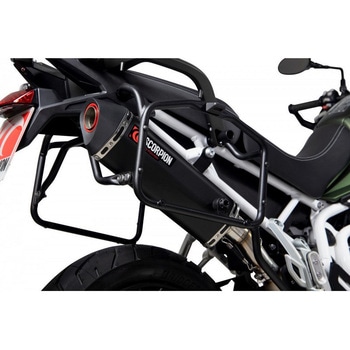 Serket Parallel スリップオン Black Ceramic Coated Sleeve. Fits with panniers (NON EU HOMOLOGATED) Scorpion (スコーピオン)