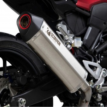 Serket Parallel スリップオン ブラッシュドステンレススリーブ (NON EU HOMOLOGATED) Scorpion (スコーピオン)