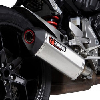 Serket Parallel スリップオン ブラッシュドステンレススリーブ (NON EU HOMOLOGATED) Scorpion (スコーピオン)