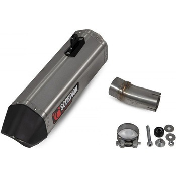 Serket Parallel スリップオン ブラッシュドステンレススリーブ (NON EU HOMOLOGATED) Scorpion (スコーピオン)