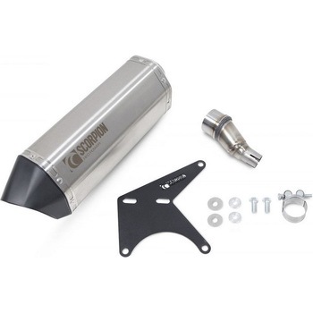 Serket Parallel スリップオン ブラッシュドステンレススリーブ (NON EU HOMOLOGATED) Scorpion (スコーピオン)