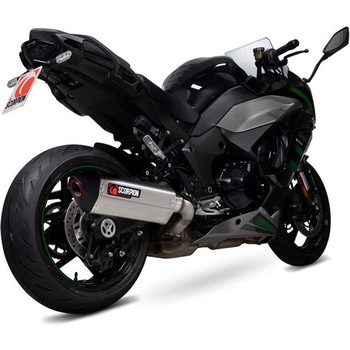 Serket Parallel スリップオン ブラッシュドステンレススリーブ. Fits with panniers (NON EU HOMOLOGATED) Scorpion (スコーピオン)