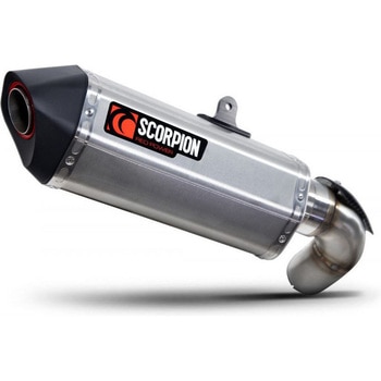 Serket Parallel スリップオン ブラッシュドステンレススリーブ. Fits with panniers (NON EU HOMOLOGATED) Scorpion (スコーピオン)