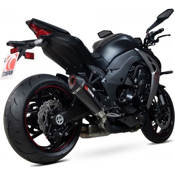 Serket Taper スリップオン (Pair) カーボンファイバースリーブ (NON EU HOMOLOGATED) Scorpion (スコーピオン)
