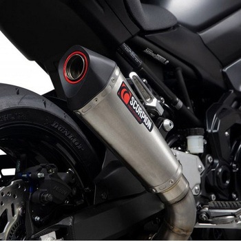 Serket Taper スリップオン ブラッシュドステンレススリーブ (NON EU HOMOLOGATED) Scorpion (スコーピオン)