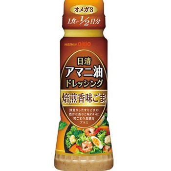 日清オイリオ アマニ油ドレッシング 焙煎香味ごま 160mlx12 日清オイリオ