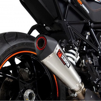 Serket Taper スリップオン ブラッシュドステンレススリーブ (NON EU HOMOLOGATED) Scorpion (スコーピオン)