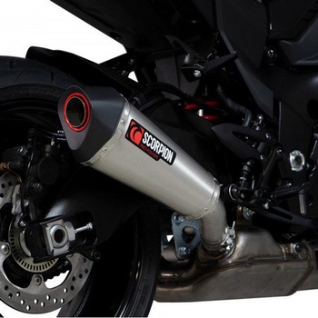 Serket Taper スリップオン ブラッシュドステンレススリーブ (NON EU HOMOLOGATED) Scorpion (スコーピオン)