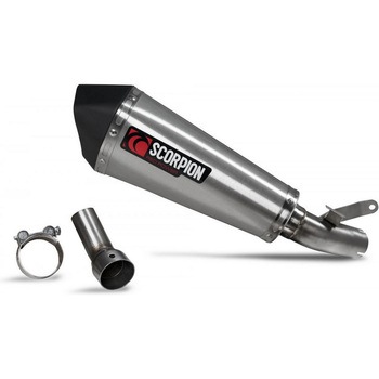 Serket Taper スリップオン ブラッシュドステンレススリーブ (NON EU HOMOLOGATED) Scorpion (スコーピオン)