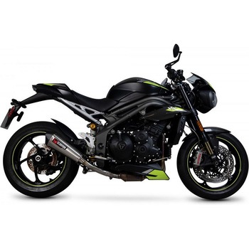 Serket Taper スリップオン ブラッシュドステンレススリーブ (NON EU HOMOLOGATED) Scorpion (スコーピオン)