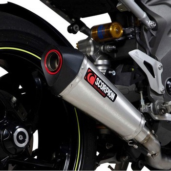 Serket Taper スリップオン ブラッシュドステンレススリーブ (NON EU HOMOLOGATED) Scorpion (スコーピオン)