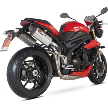Serket スリップオン (ペア) ステンレススリーブ eマーク Triumph Speed Triple 1050 11-15 201 Scorpion (スコーピオン)