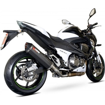 Serket スリップオン カーボンファイバースリーブ eマーク Kawasaki Z 800 13-16 2013 - 2016 Scorpion (スコーピオン)
