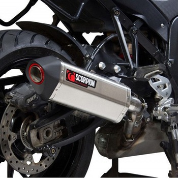 Serket スリップオン ステンレススリーブ eマーク BMW S1000 XR 16-Current 2016 - 2018 Scorpion (スコーピオン)