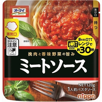 オーマイ レンジでミートソース 120gx12 ニップン