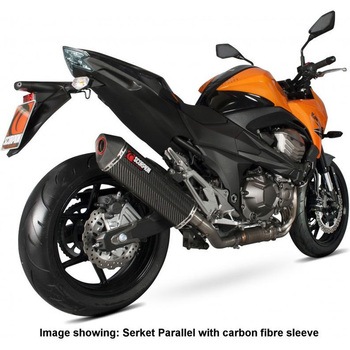 Serket スリップオン ステンレススリーブ eマーク Kawasaki Z 800E 13-16 2013 - 2016 Scorpion (スコーピオン)
