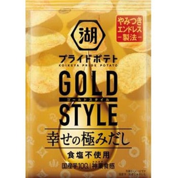 湖池屋 プライドポテト GOLD STYLE 幸せ極みだし食塩不使用 55gx12 湖池屋