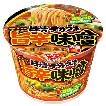 日清食品 デカうま 旨辛味噌   カップ 106gx12 日清食品