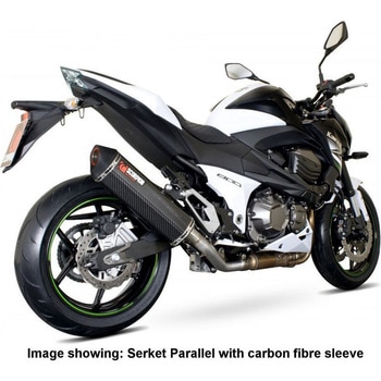 Serket スリップオン チタンスリーブ eマーク Kawasaki Z 800 13-16 2013 - 2016 Scorpion (スコーピオン)