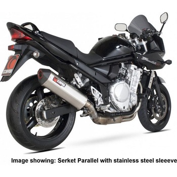 Serket スリップオン チタンスリーブ eマーク Suzuki GSF 650 Bandit 2007 - 2011 Scorpion (スコーピオン)