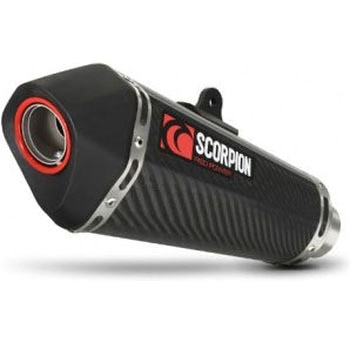 Serket テーパーフルシステム カーボンファイバースリーブ eマーク Yamaha YZF R 125 2008 - 20 Scorpion (スコーピオン)