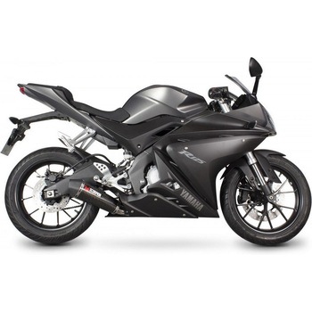 Serket テーパーフルシステム カーボンファイバースリーブ Yamaha YZF R 125 2014 - 2018 Scorpion (スコーピオン)