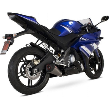 Serket テーパーフルシステム ステンレススリーブ eマーク Yamaha YZF R 125 08-13 2008 - 2013 Scorpion (スコーピオン)