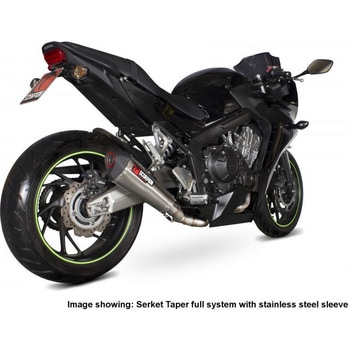 Serket テーパーフルシステム チタンスリーブ Honda CBR 650 F/ CB 650 F 2014 - 2018 Scorpion (スコーピオン)