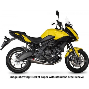 Serket テーパーフルシステム チタンスリーブ Kawasaki Versys 650 2015 - 2018 Scorpion (スコーピオン)