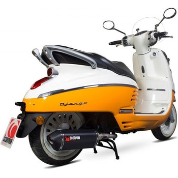 Serket フルシステム ブラックセラミックコーティングスリーブ Peugeot Django 125 2015 - 2017 Scorpion (スコーピオン)