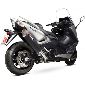 Serket フルシステム ブラックセラミックコーティングスリーブ Yamaha TMAX 530 2012 - 2016 Scorpion (スコーピオン)