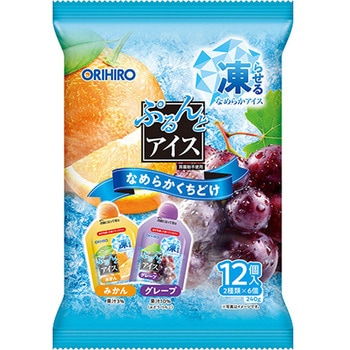 オリヒロ ぷるんとアイス みかんグレープ 240g x12 オリヒロ