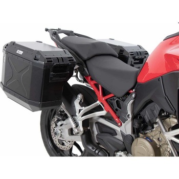 Side carrier cutout stainless steel incl. Xplorer sideboxes ブラック for Ducati Multistrada V4 / S / S Sport (2021-) HEPCO&BECKER (ヘプコ&ベッカー)