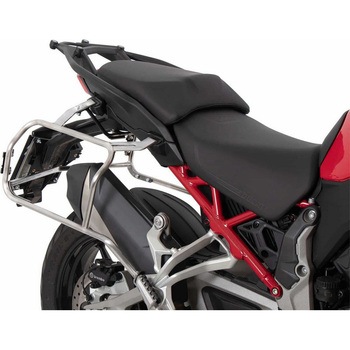 Side carrier cutout stainless steel incl. Xplorer sideboxes ブラック for Ducati Multistrada V4 / S / S Sport (2021-) HEPCO&BECKER (ヘプコ&ベッカー)