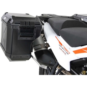 Side carrier cutout stainless steel incl. Xplorer sideboxes ブラック for KTM 890 Adventure / R / Rally (2021-) HEPCO&BECKER (ヘプコ&ベッカー)