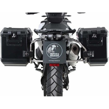 Side carrier cutout stainless steel incl. Xplorer sideboxes ブラック for KTM 890 Adventure / R / Rally (2021-) HEPCO&BECKER (ヘプコ&ベッカー)