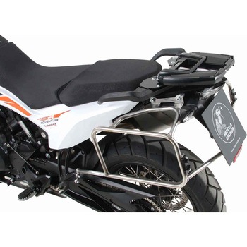 Side carrier cutout stainless steel incl. Xplorer シルバー sideboxes for KTM 890 Adventure / R / Rally (2021-) - HEPCO&BECKER (ヘプコ&ベッカー)