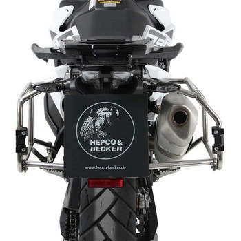 Side carrier cutout stainless steel incl. Xplorer シルバー sideboxes for KTM 890 Adventure / R / Rally (2021-) - HEPCO&BECKER (ヘプコ&ベッカー)