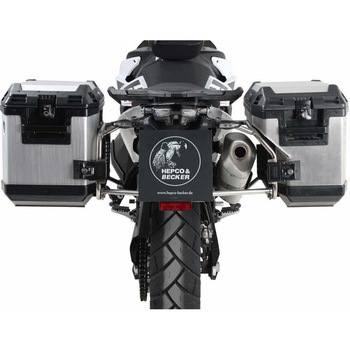 Side carrier cutout stainless steel incl. Xplorer シルバー sideboxes for KTM 890 Adventure / R / Rally (2021-) - HEPCO&BECKER (ヘプコ&ベッカー)