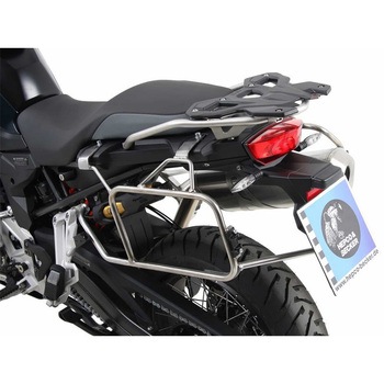 サイドキャリア Cutout stainless steel incl. Xplorer sideboxes シルバー for BMW F 750 GS (2018-) HEPCO&BECKER (ヘプコ&ベッカー)