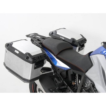 サイドキャリア Cutout stainless steel incl. Xplorer sideboxes シルバー for KTM 1090 Adventure R (2017-) HEPCO&BECKER (ヘプコ&ベッカー)