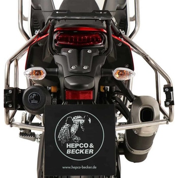サイドキャリア Cutout stainless steel incl. Xplorer sideboxes シルバー for Yamaha Tenere 700 World Raid (2022-) HEPCO&BECKER (ヘプコ&ベッカー)
