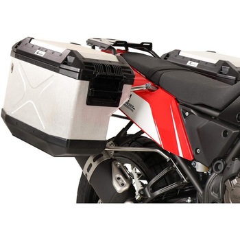 サイドキャリア Cutout stainless steel incl. Xplorer sideboxes シルバー for Yamaha Tenere 700 World Raid (2022-) HEPCO&BECKER (ヘプコ&ベッカー)