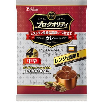 ハウス プロクオリティカレー中辛4袋入 680g x12 ハウス食品