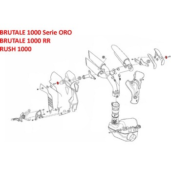 Silencer bracket screw collar Ducati CNC Racing (シーエヌシーレーシング)