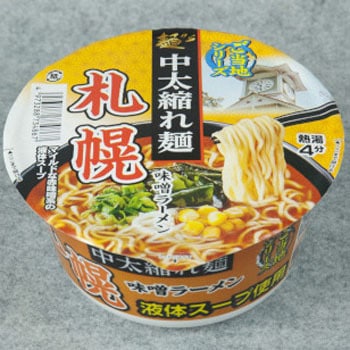 スナオシ 札幌味噌ラーメン    カップ 103gx12 麺のスナオシ