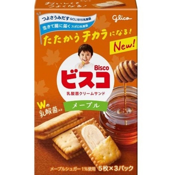 江崎グリコ ビスコ メープル 15枚 x 10 - 江崎グリコ