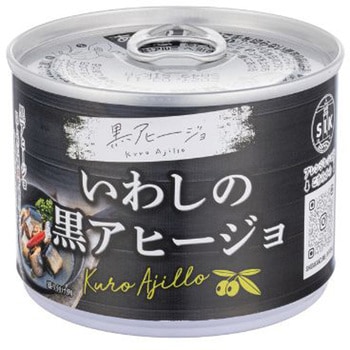 信田缶詰 いわしの黒アヒージョ 190g x24 信田缶詰