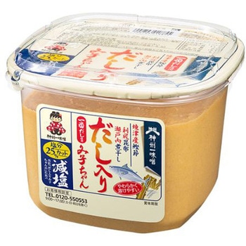 神州一味噌 だし入りみ子ちゃん 減塩 750gx6 神州一味噌