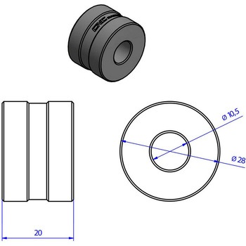 Spacer adapters ハンドルバー Ducati Hypermotard 796 1100 CNC Racing (シーエヌシーレーシング)